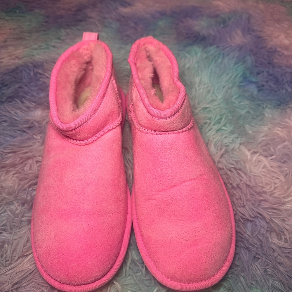 UGG Pink Ankle Boots for Women